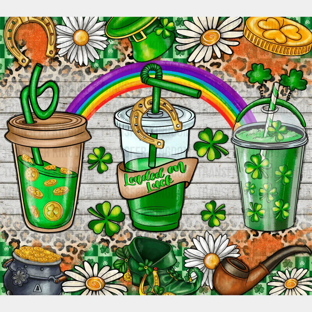 Cups St. Patrick's Day Design - DTF heat transfer - Transfer Kingdom