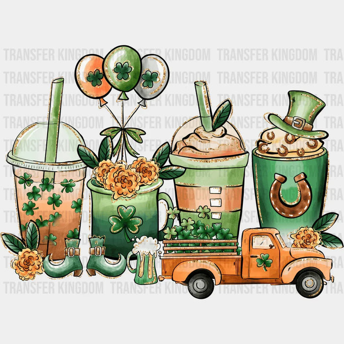Cups St. Patrick's Day Design - DTF heat transfer