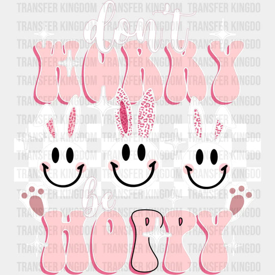 Don't Worry Be Hoppy Easter Design- DTF heat transfer - Transfer Kingdom