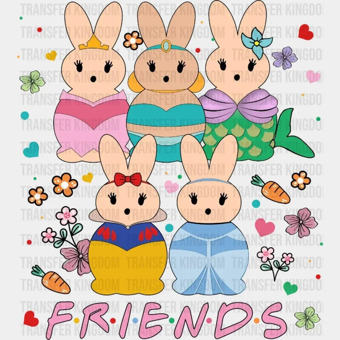 Easter Bunny Friends Design - DTF heat transfer