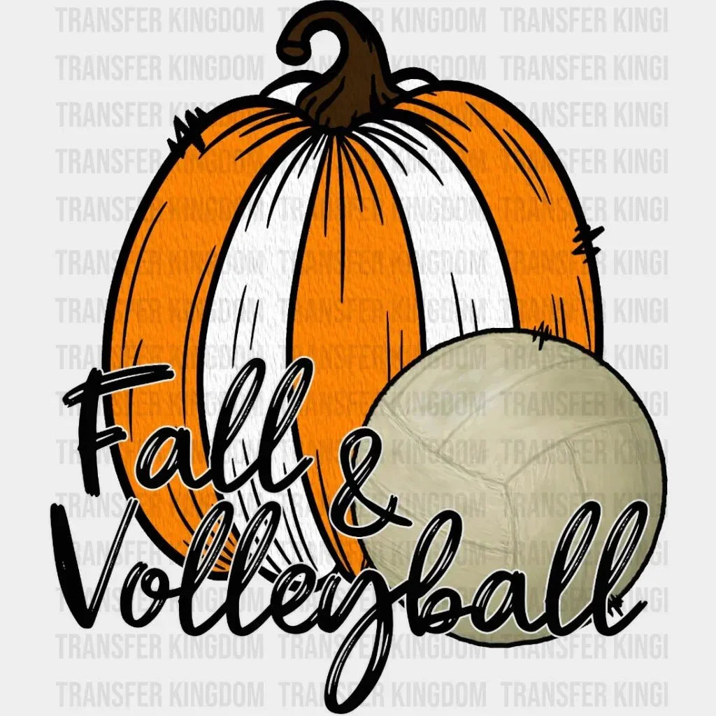 Fall And Volleyball Design - DTF heat transfer - Transfer Kingdom