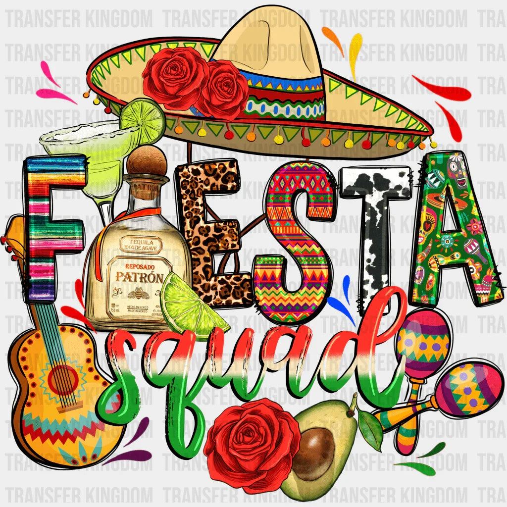Fiesta Squad - Cinco De Mayo DTF heat transfer - Transfer Kingdom