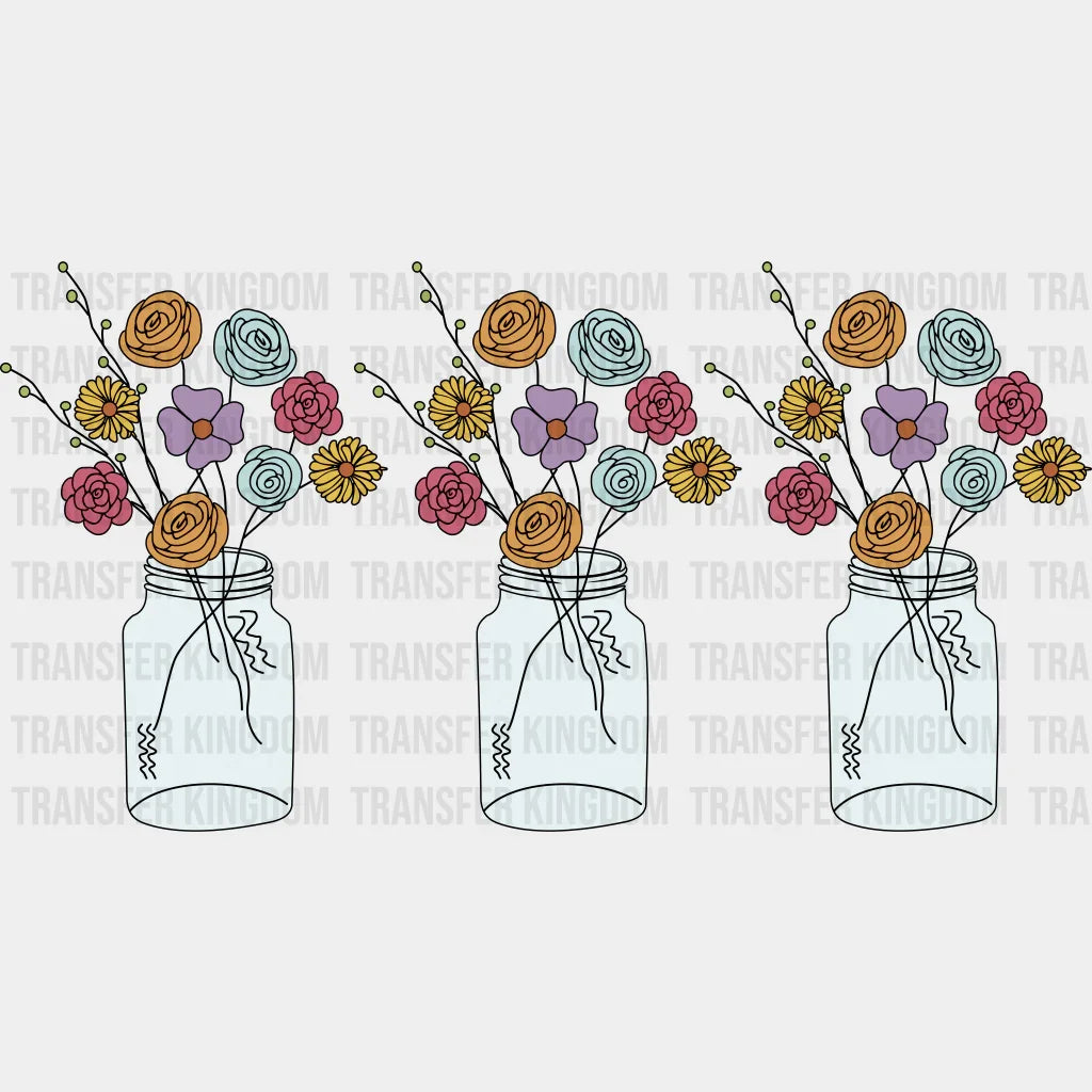 Flowers Spring Easter Design - DTF heat transfer - Transfer Kingdom
