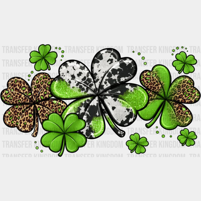 Four Leaf Clover St. Patrick's Day Design - DTF heat transfer