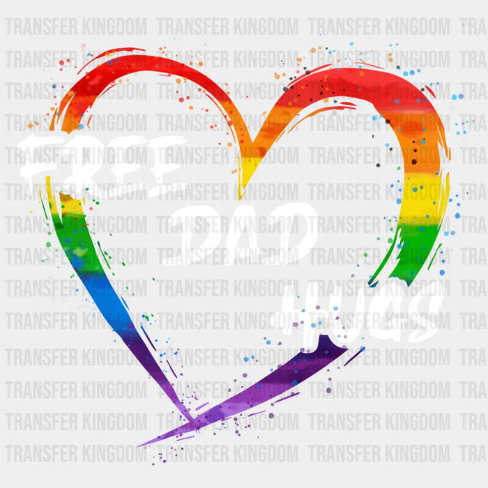 Free Dad Hugs Pride Design - DTF heat transfer