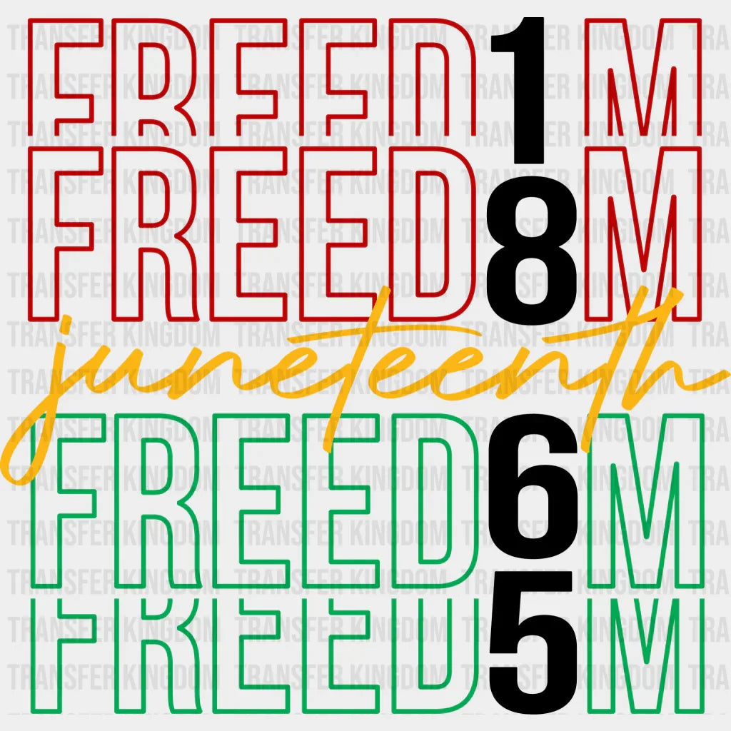 Freedom 1865 - BLM DTF heat transfer - Transfer Kingdom