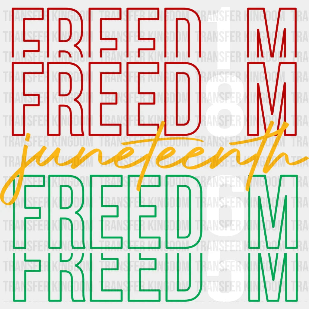 Freedom 1865 - BLM DTF heat transfer - Transfer Kingdom