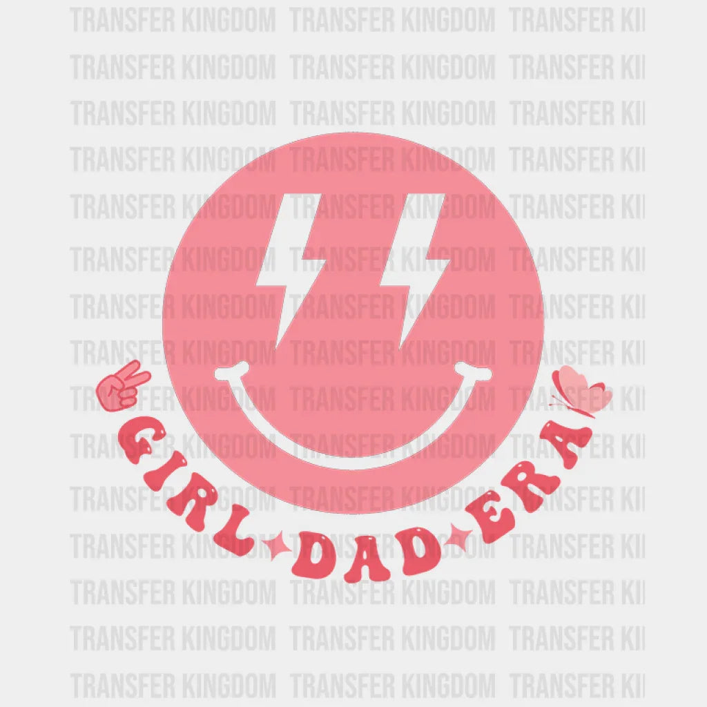 Girl Dad Era Smiley Design - DTF heat transfer - Transfer Kingdom