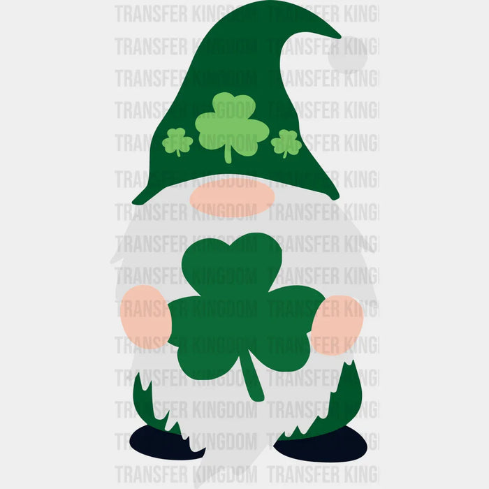 Gnomie Shamrock St. Patrick's Day Design - DTF heat transfer