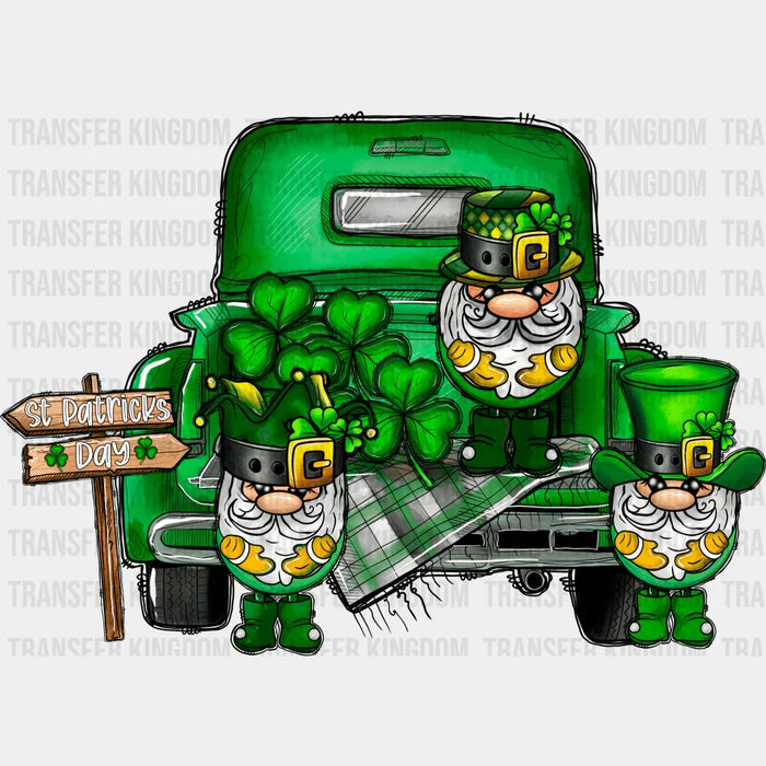 Gnomies Shamrock St. Patrick's Day Design - St. Patrick's Day DTF heat transfer