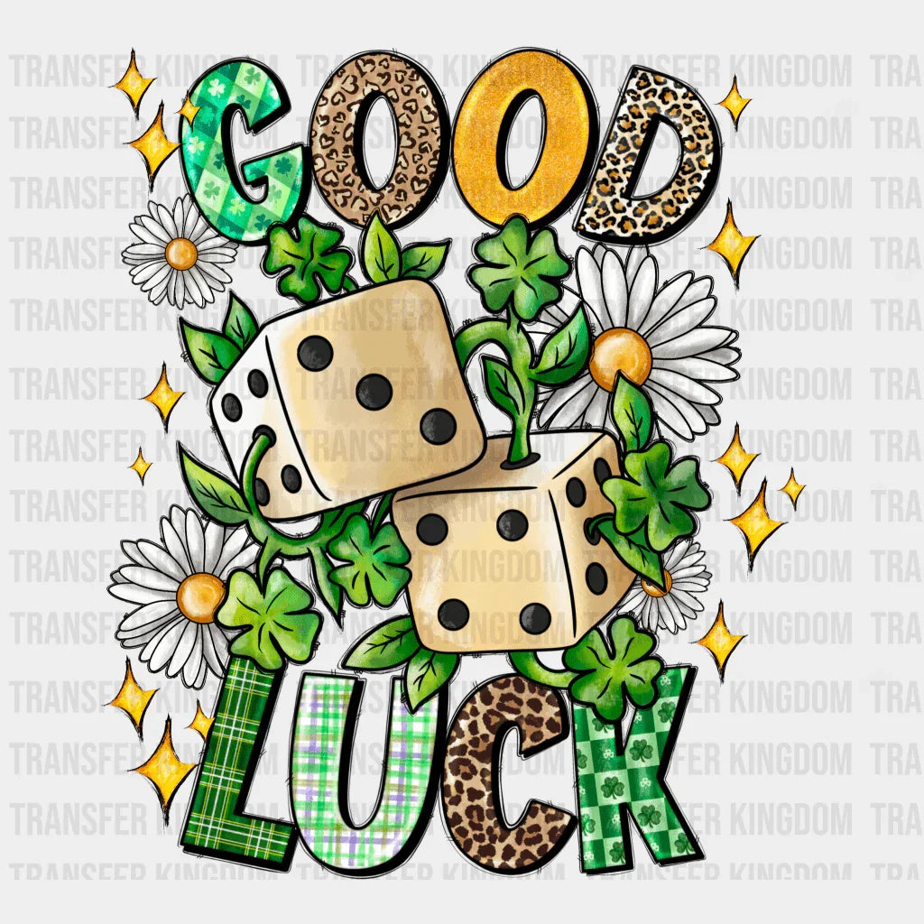 Good Luck St. Patrick's Day Design - DTF heat transfer - Transfer Kingdom