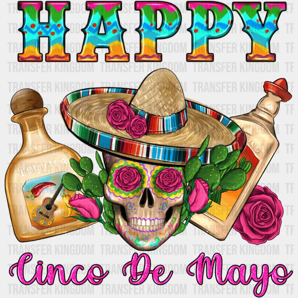 Happy Cinco De Mayo - Cinco De Mayo DTF heat transfer - Transfer Kingdom