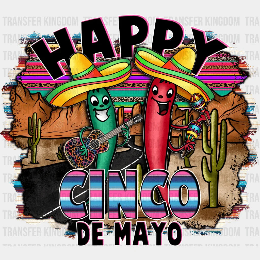 Happy Cinco De Mayo - Cinco De Mayo DTF heat transfer - Transfer Kingdom