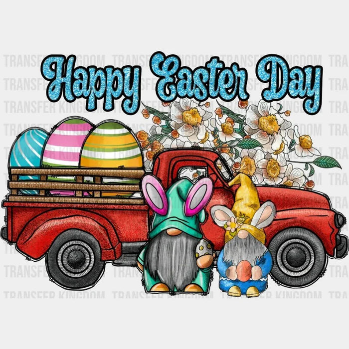 Happy Easter Day Gnome Truck Design - DTF heat transfer