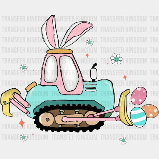 Happy Easter Eggs-Cavator Design - DTF heat transfer - Transfer Kingdom