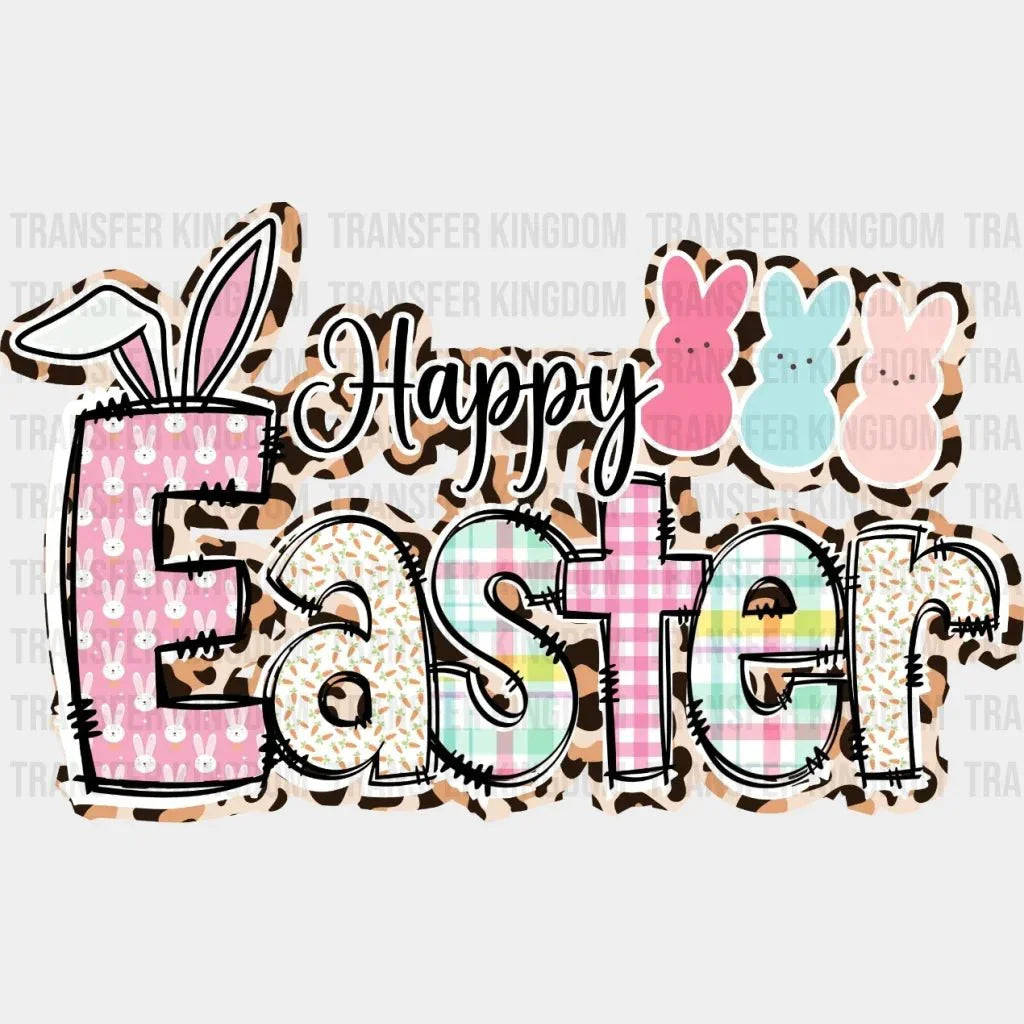 Happy Easter Pattern Design - DTF heat transfer - Transfer Kingdom