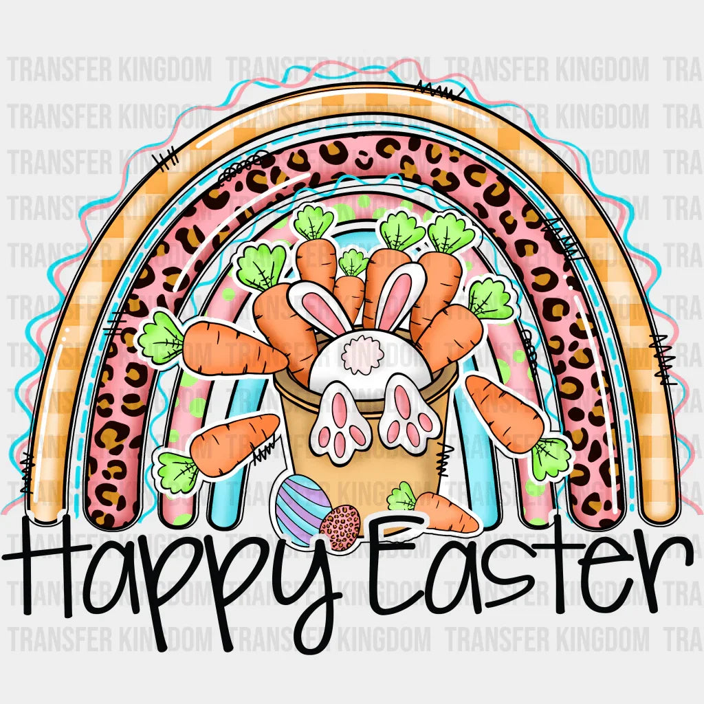 Happy Easter Rainbow Design - DTF heat transfer - Transfer Kingdom