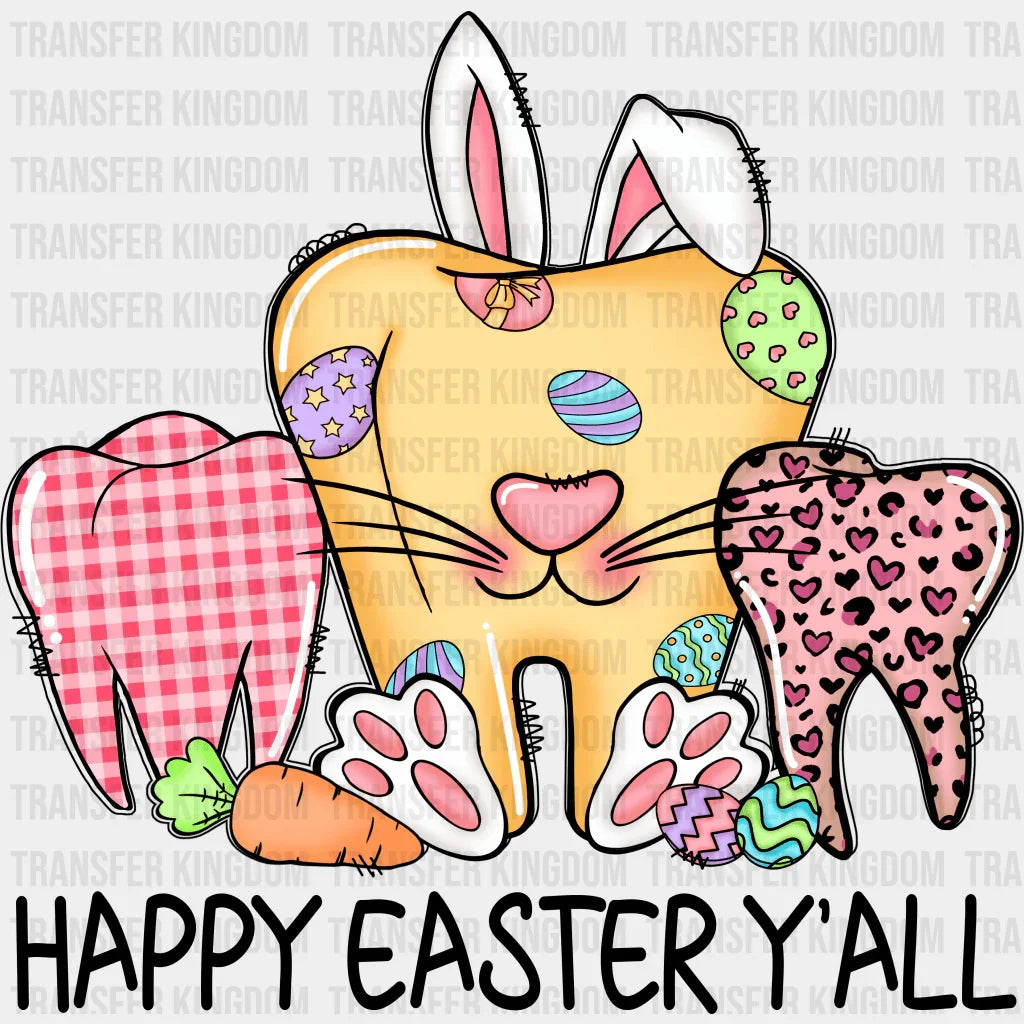 Happy Easter Y'all Design - DTF heat transfer - Transfer Kingdom