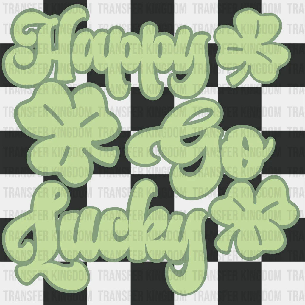 Happy Go Lucky St. Patrick's Day Design - DTF heat transfer - Transfer Kingdom