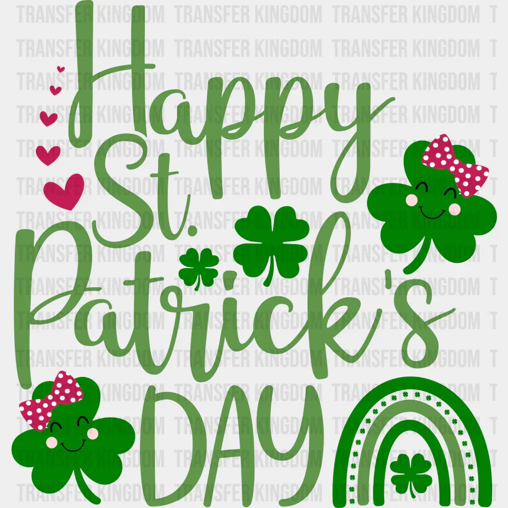Happy St. Patrick's Day Design - DTF heat transfer - Transfer Kingdom