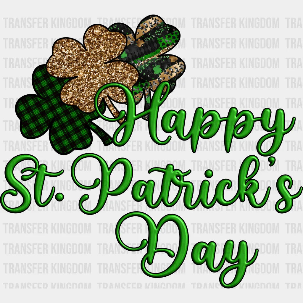 Happy St. Patrick's Day Design - DTF heat transfer - Transfer Kingdom
