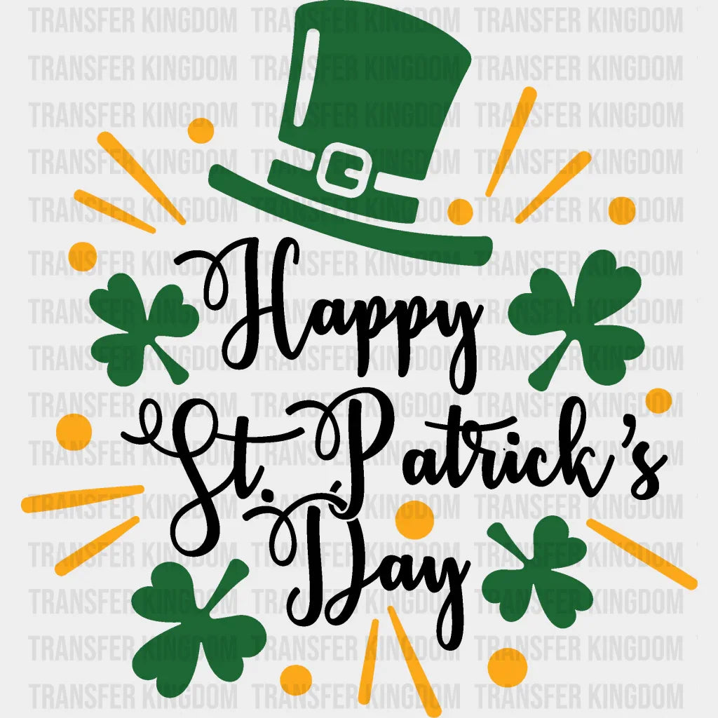 Happy St. Patrick's Day Design - DTF heat transfer - Transfer Kingdom