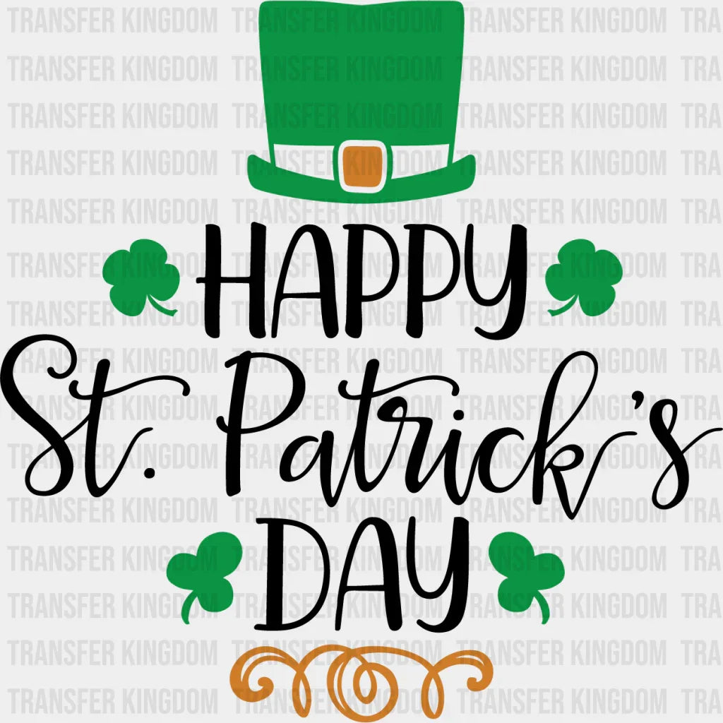 Happy St. Patrick's Day Design - DTF heat transfer - Transfer Kingdom