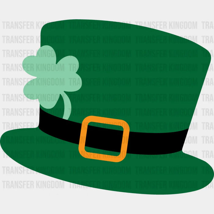 St. Patrick's Day Dark Green Hat Design - DTF heat transfer