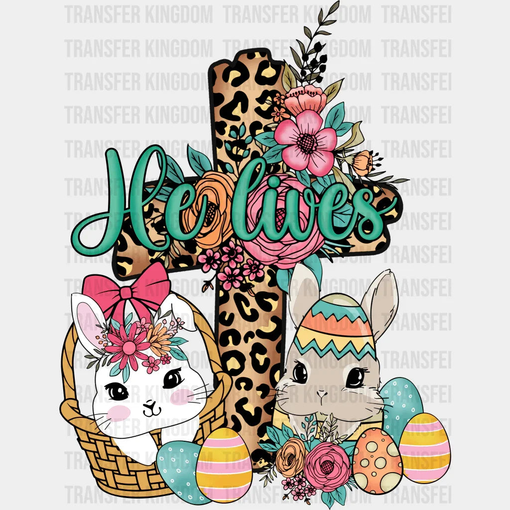 He Lives Easter Design - DTF heat transfer - Transfer Kingdom