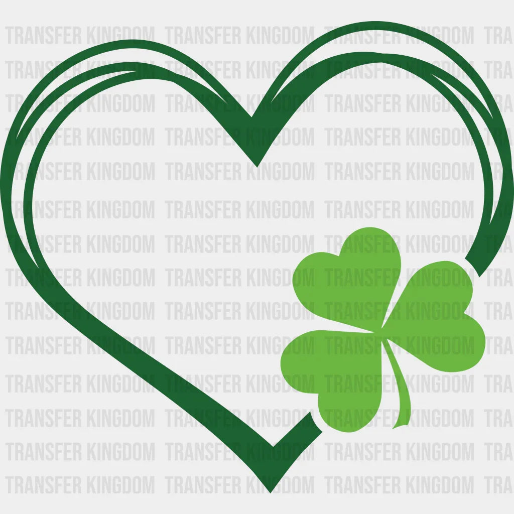 Heart St. Patrick's Day Design - DTF heat transfer - Transfer Kingdom