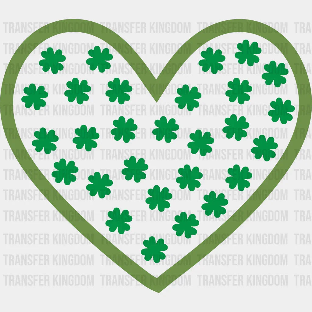Heart St. Patrick's Day Design - DTF heat transfer - Transfer Kingdom