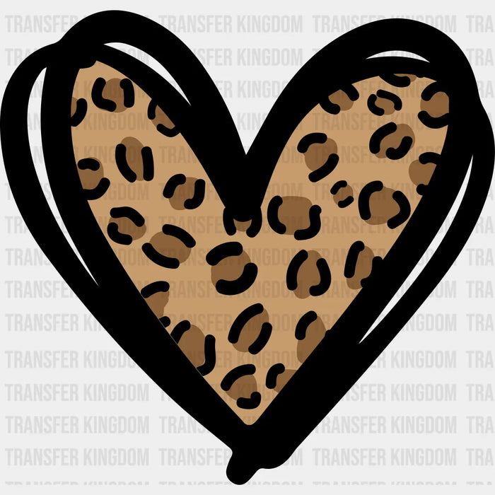 Heart St. Patrick's Day Leopard Print Design - DTF heat transfer