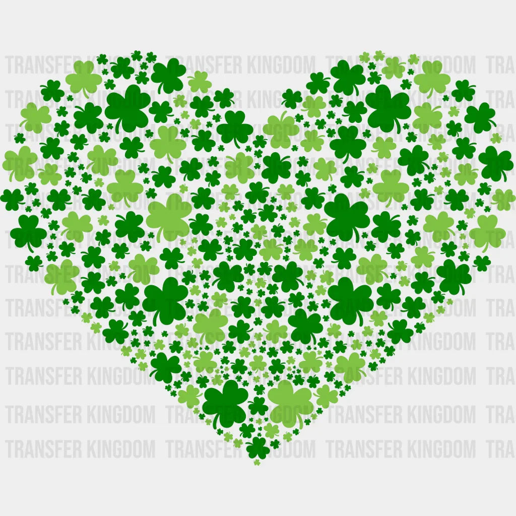 Heart St. Patrick's Day Design - DTF heat transfer - Transfer Kingdom