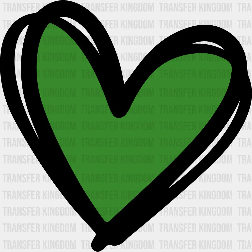 Heart St. Patrick's Day Design - DTF heat transfer - Transfer Kingdom