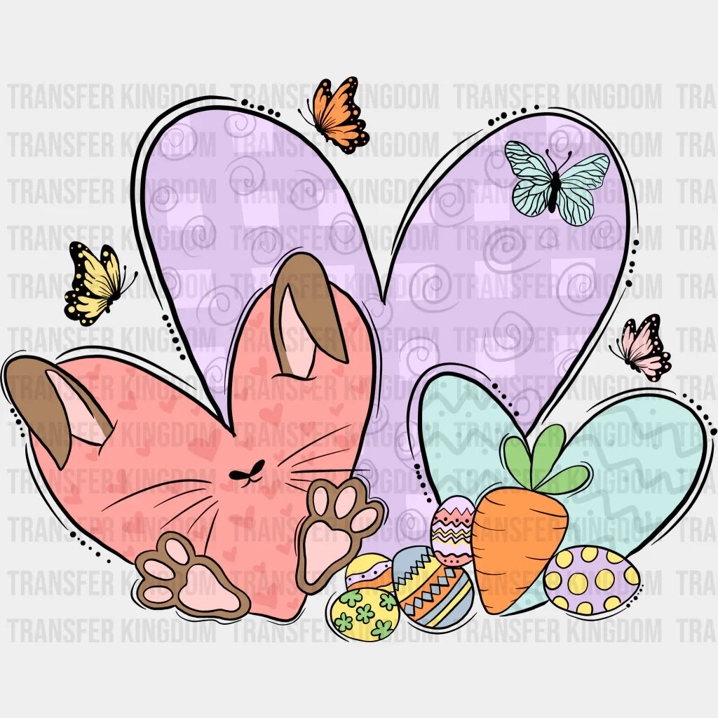 Hearts Easter Design - DTF heat transfer - Transfer Kingdom