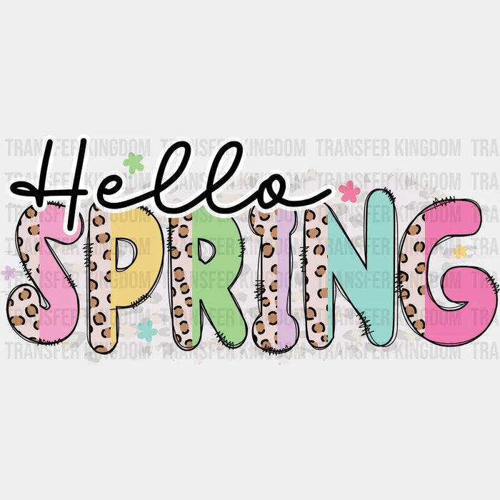 Hello Spring Stars Easter Design - DTF heat transfer