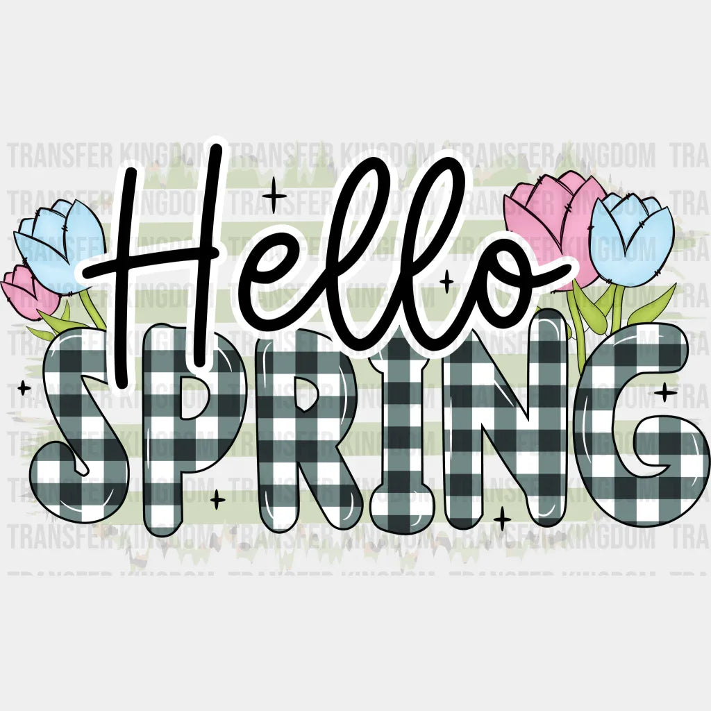 Hello Spring Easter Design - DTF heat transfer - Transfer Kingdom