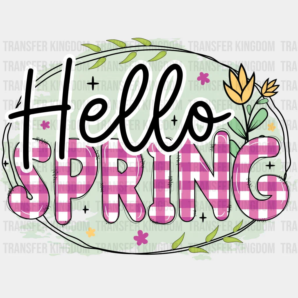 Hello Spring Easter Design - DTF heat transfer - Transfer Kingdom