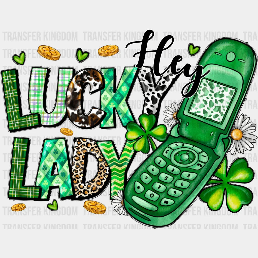 Hey Lucky Daddy St. Patrick's Day Design - DTF heat transfer - Transfer Kingdom