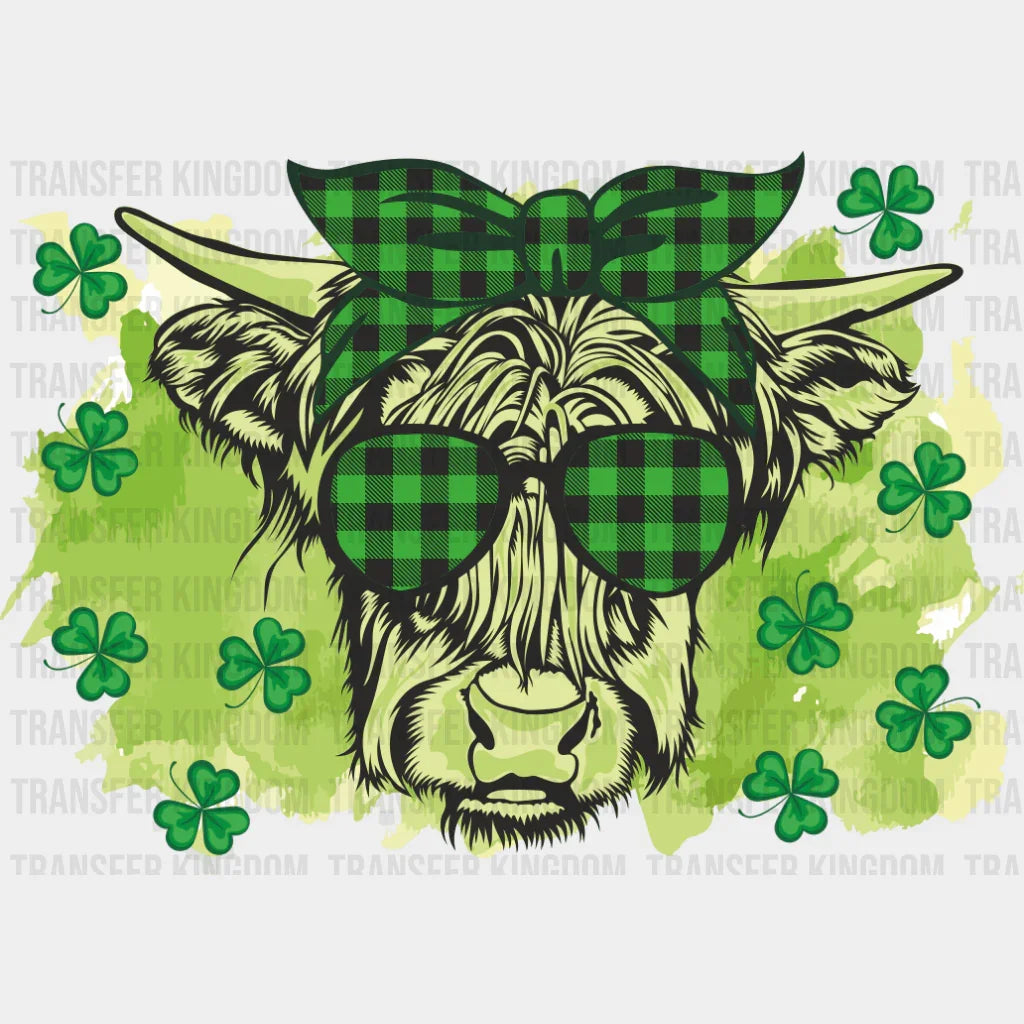 Highland Cattle St. Patrick's Day Design - DTF heat transfer - Transfer Kingdom