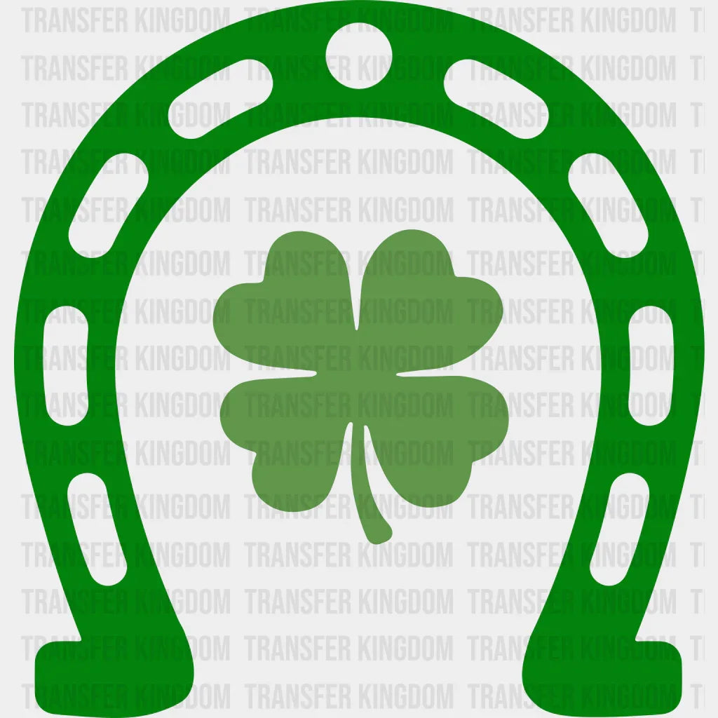Horseshoe Clover St. Patrick's Day Design - DTF heat transfer - Transfer Kingdom