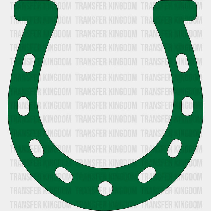 Green Horseshoe St. Patrick's Day Design - DTF heat transfer