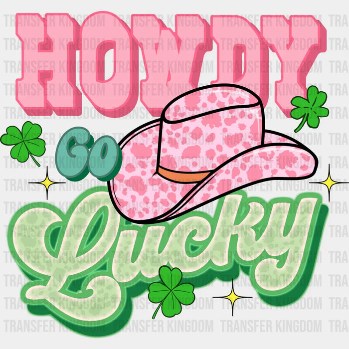 Howdy Lucky St. Patrick's Day Design - DTF heat transfer