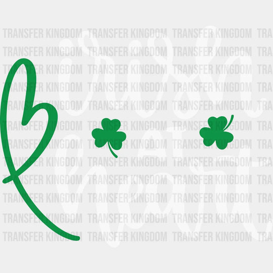 Irish At Heart St. Patrick's Day Design - DTF heat transfer - Transfer Kingdom