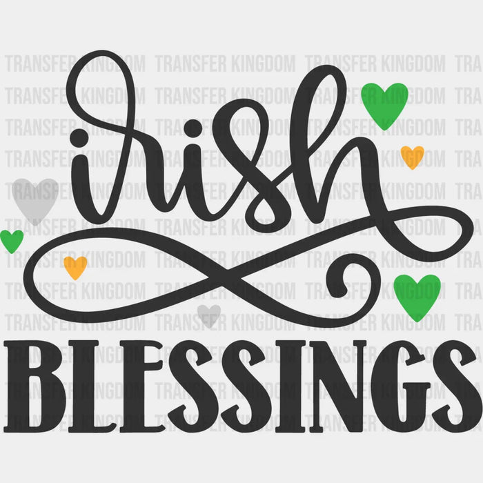 Irish Blessings St. Patrick's Day Design - DTF heat transfer