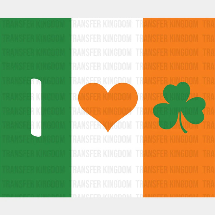 Irish Flag St. Patrick's Day Design - DTF heat transfer