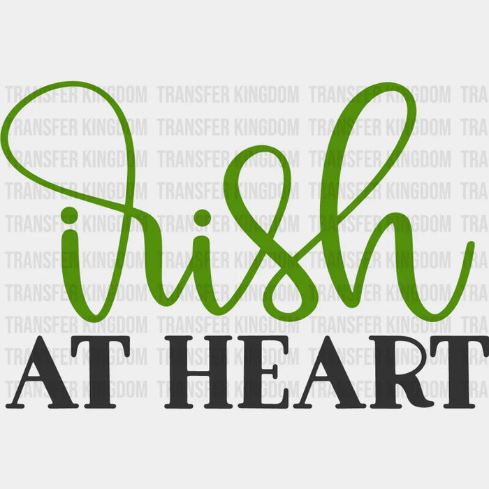Irish Heart St. Patrick's Day Design - DTF heat transfer