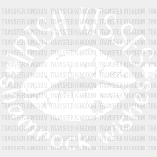 Irish Kisses & Shamrock Wishes St. Patrick's Day Design - DTF heat transfer - Transfer Kingdom