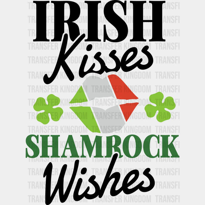 Irish Kisses St. Patrick's Day Design - DTF heat transfer