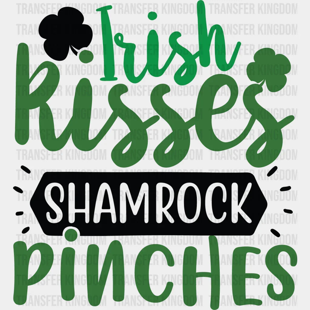 Irish Kisses St. Patrick's Day Design - DTF heat transfer - Transfer Kingdom